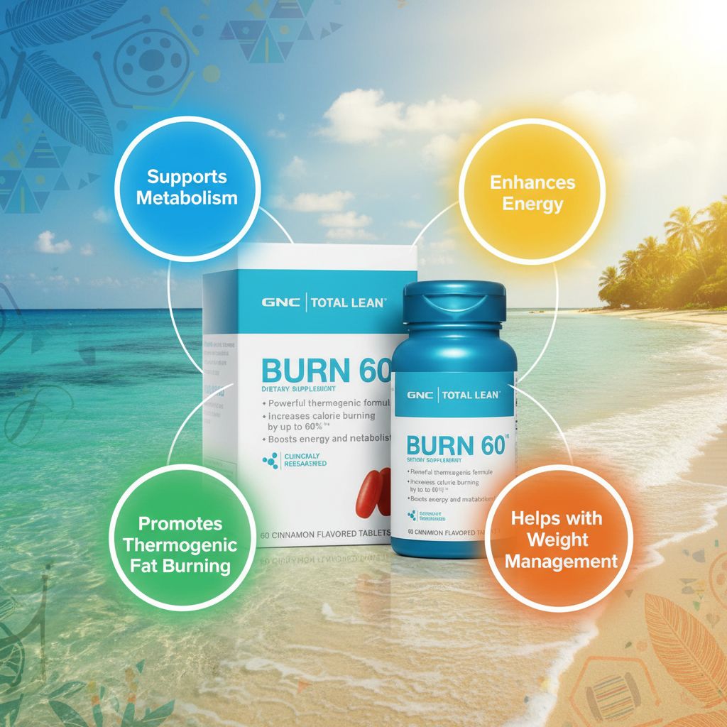 GNC Total Lean Burn 60 | Thermogenic Fat Burner | Metabolism & Energy Support | 60 Tablets - Image 6
