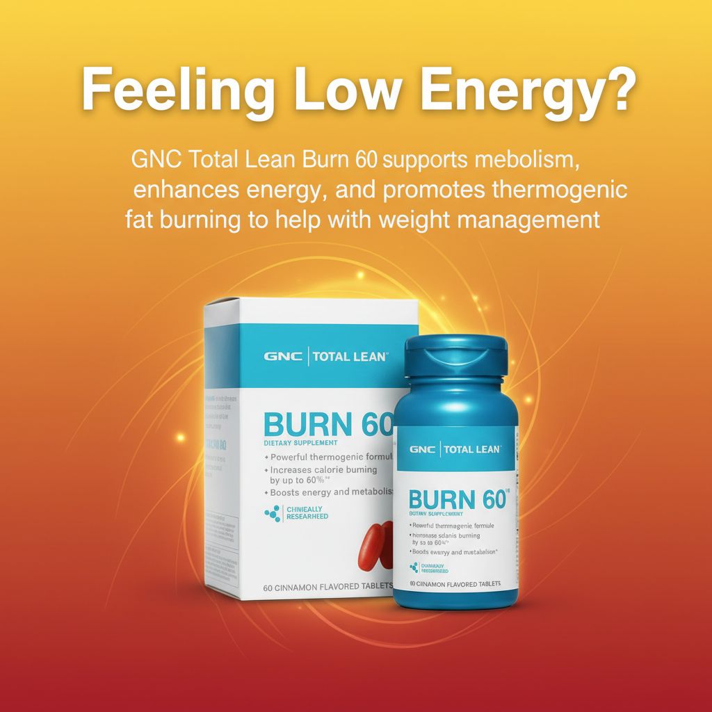 GNC Total Lean Burn 60 | Thermogenic Fat Burner | Metabolism & Energy Support | 60 Tablets - Image 5