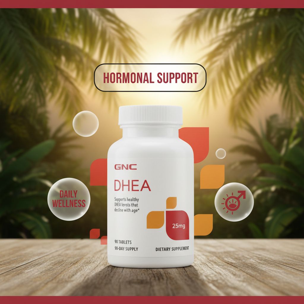 GNC DHEA 25mg | Hormone Support Supplement | Healthy Aging Support | 90 Tablets - Image 5