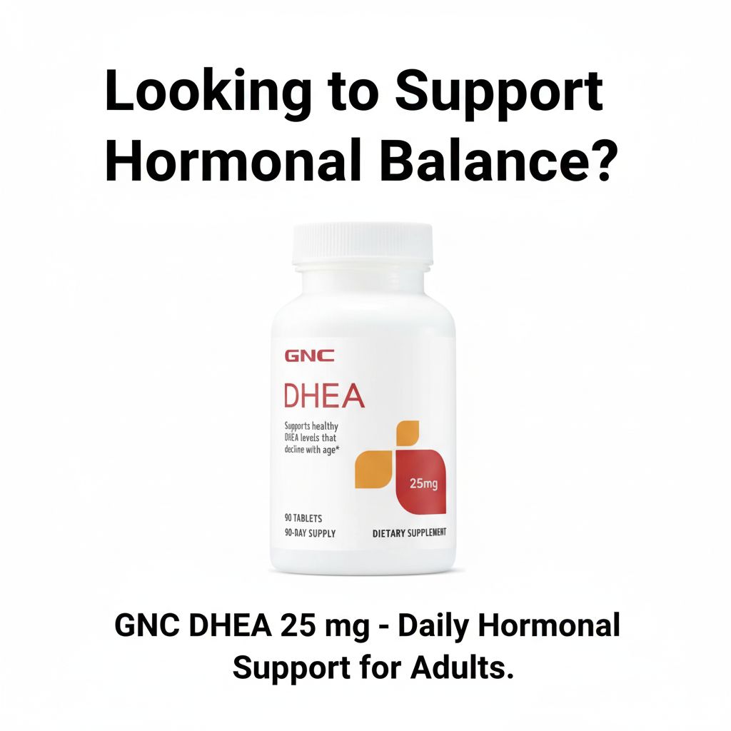 GNC DHEA 25mg | Hormone Support Supplement | Healthy Aging Support | 90 Tablets - Image 4