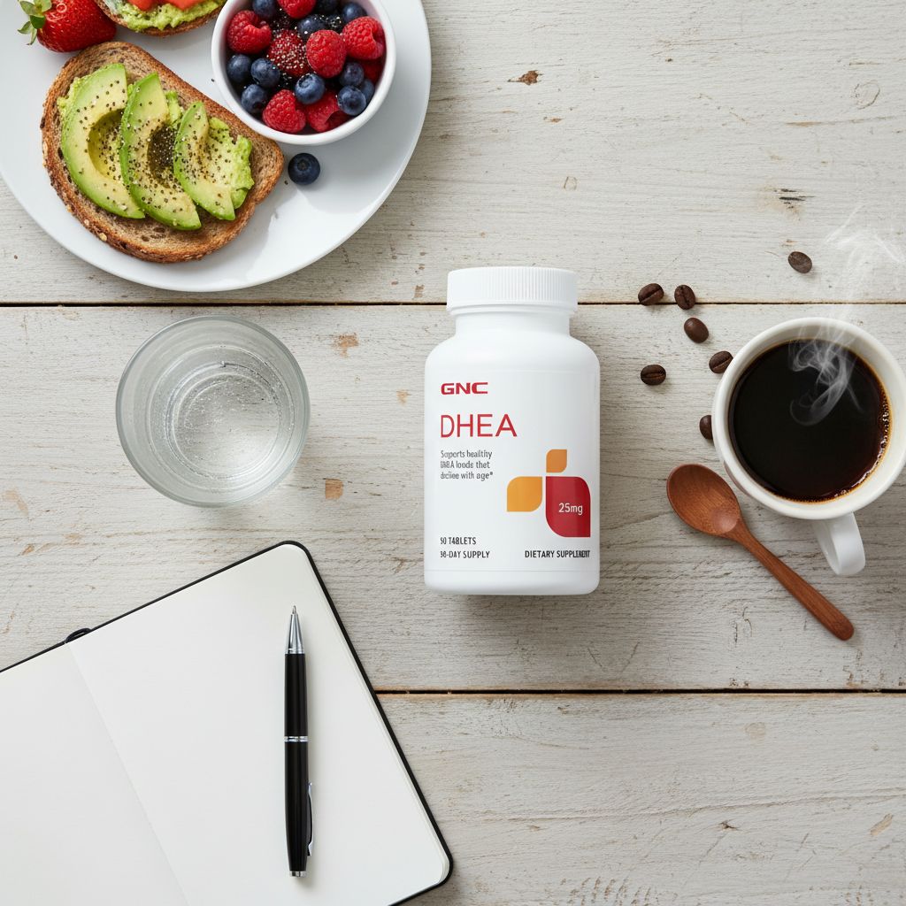 GNC DHEA 25mg | Hormone Support Supplement | Healthy Aging Support | 90 Tablets - Image 3