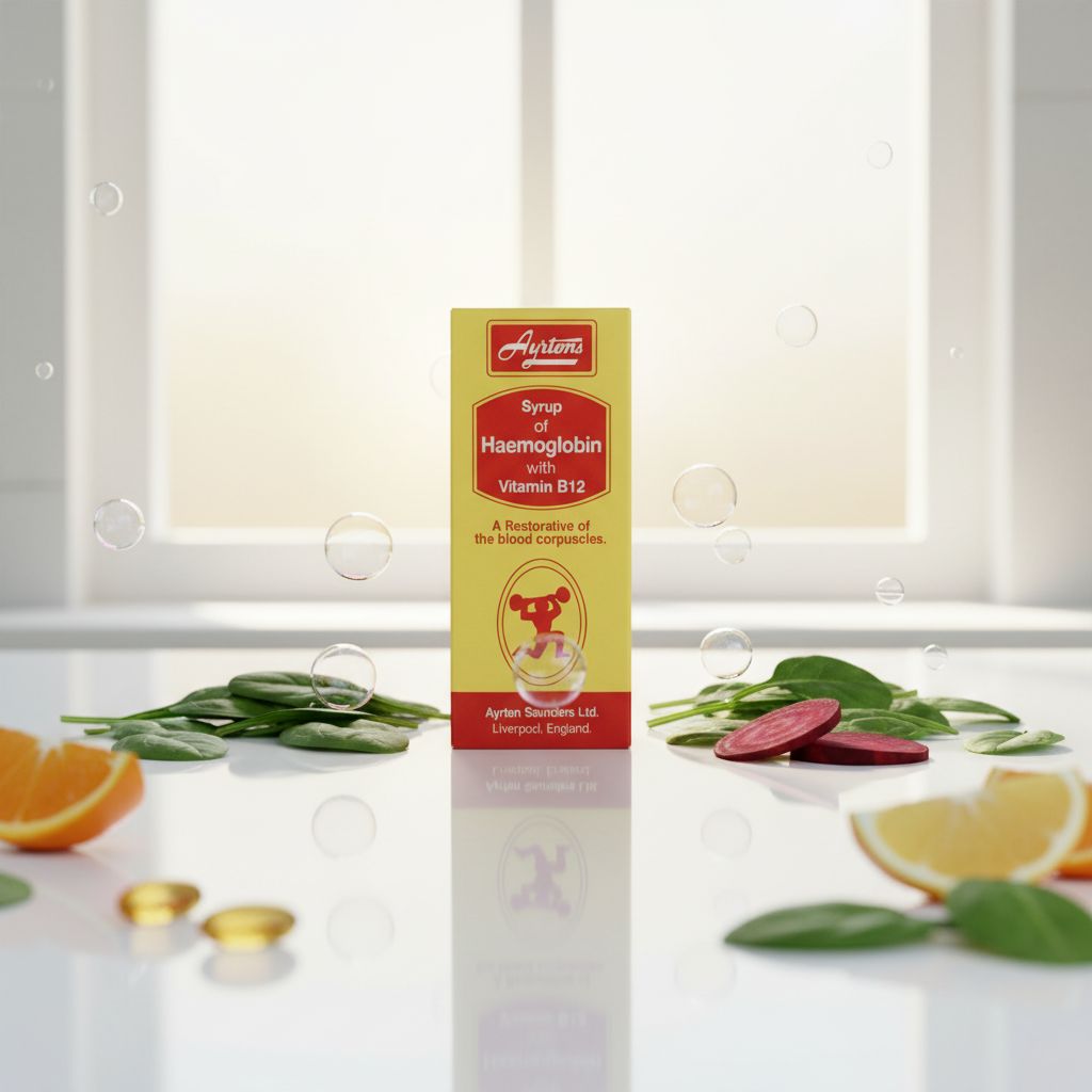 Ayrtons Syrup of Haemoglobin with Vitamin B12 Liquid syrup Sweet, mild medicinal taste - Image 2