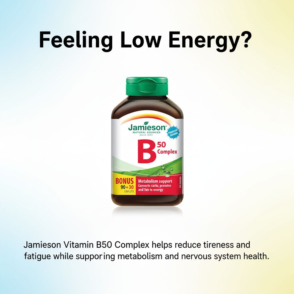 Jamieson Vitamin B50 Complex – Metabolism and Energy Support - Image 4