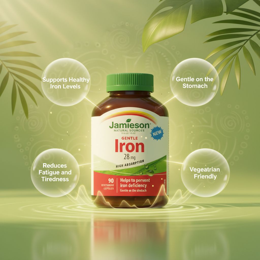 Jamieson Gentle Iron 28 mg High Absorption Capsules - Image 5