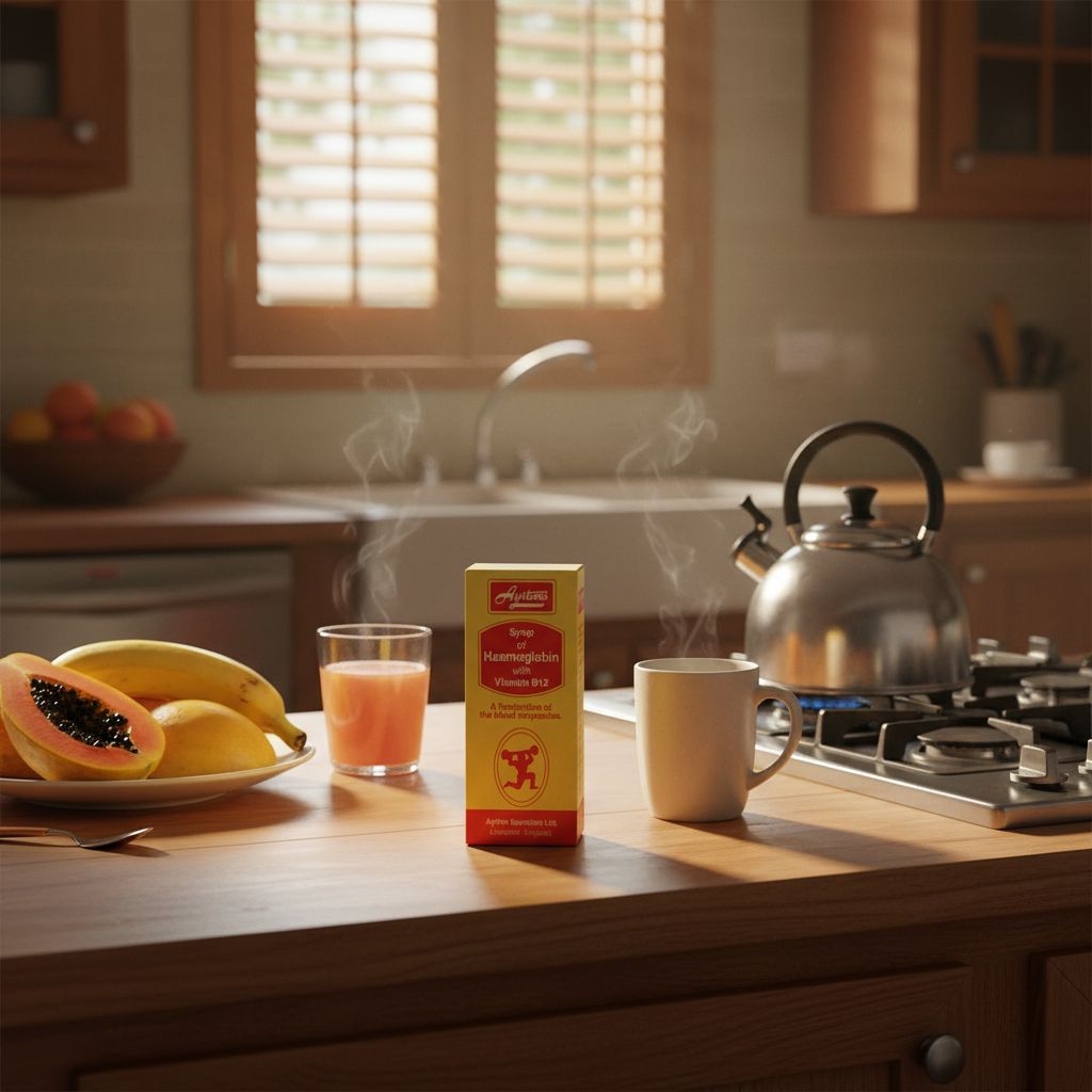 Ayrtons Syrup of Haemoglobin with Vitamin B12 Liquid syrup Sweet, mild medicinal taste - Image 3