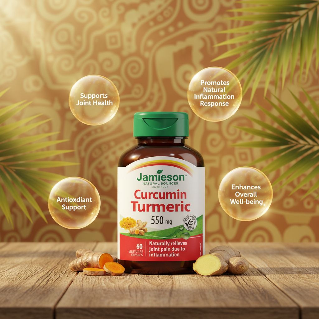 Jamieson Curcumin Turmeric 550mg – Joint & Inflammation Support - Image 4
