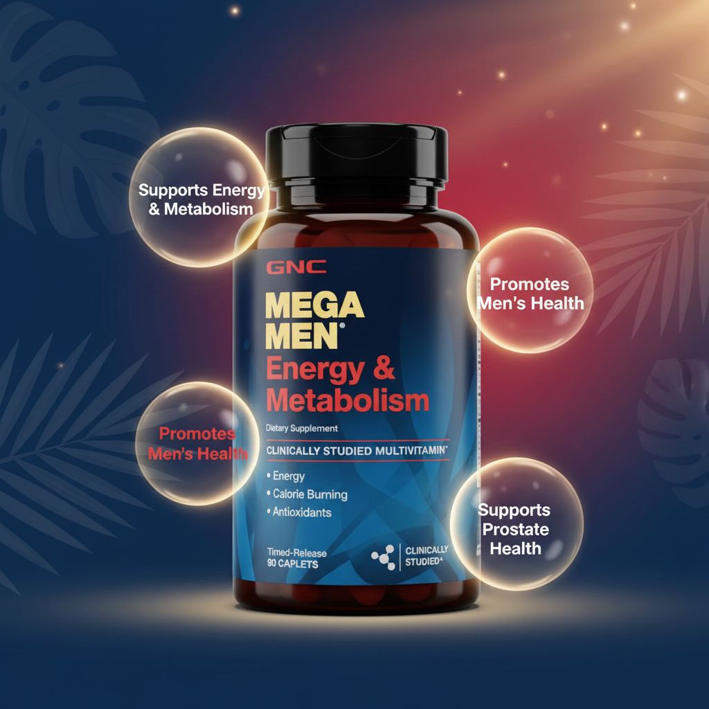 GNC Mega Men Energy & Metabolism – Energy, Metabolism & Antioxidant Support – 90 Caplets - Image 5