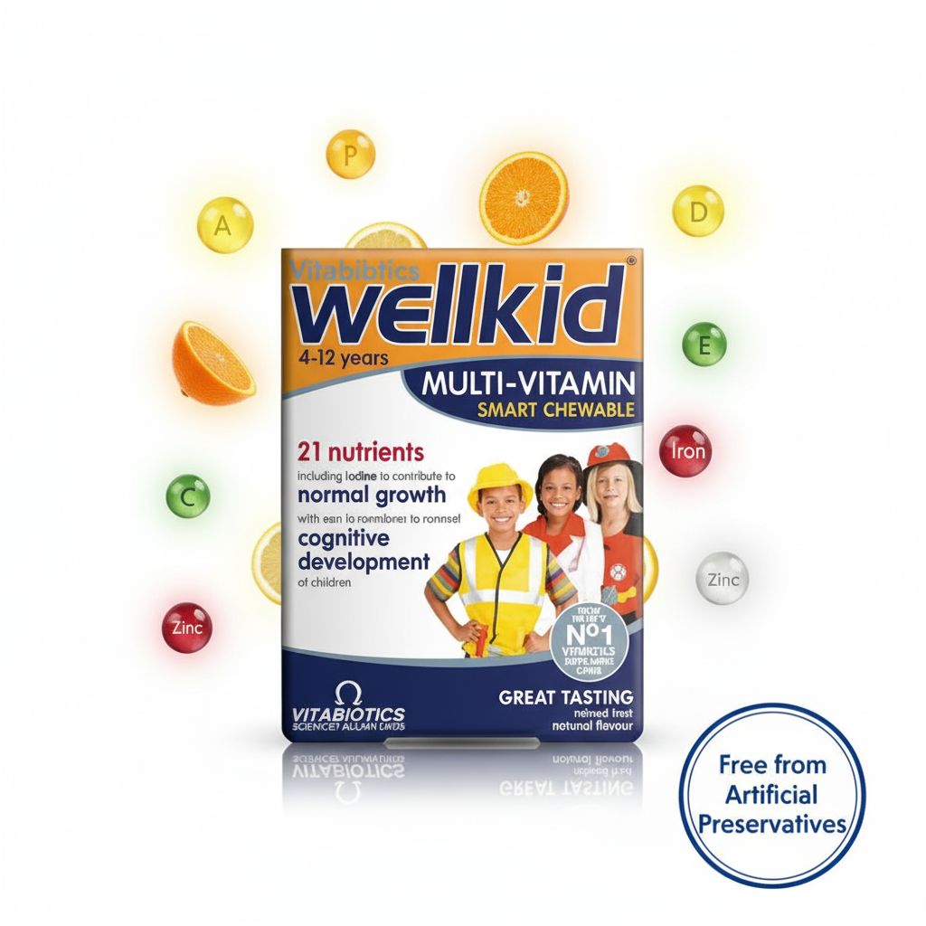 Wellkid Multi‑Vitamin Smart Chewable for Kids 4–12 Years | Growth & Brain Support - Image 7