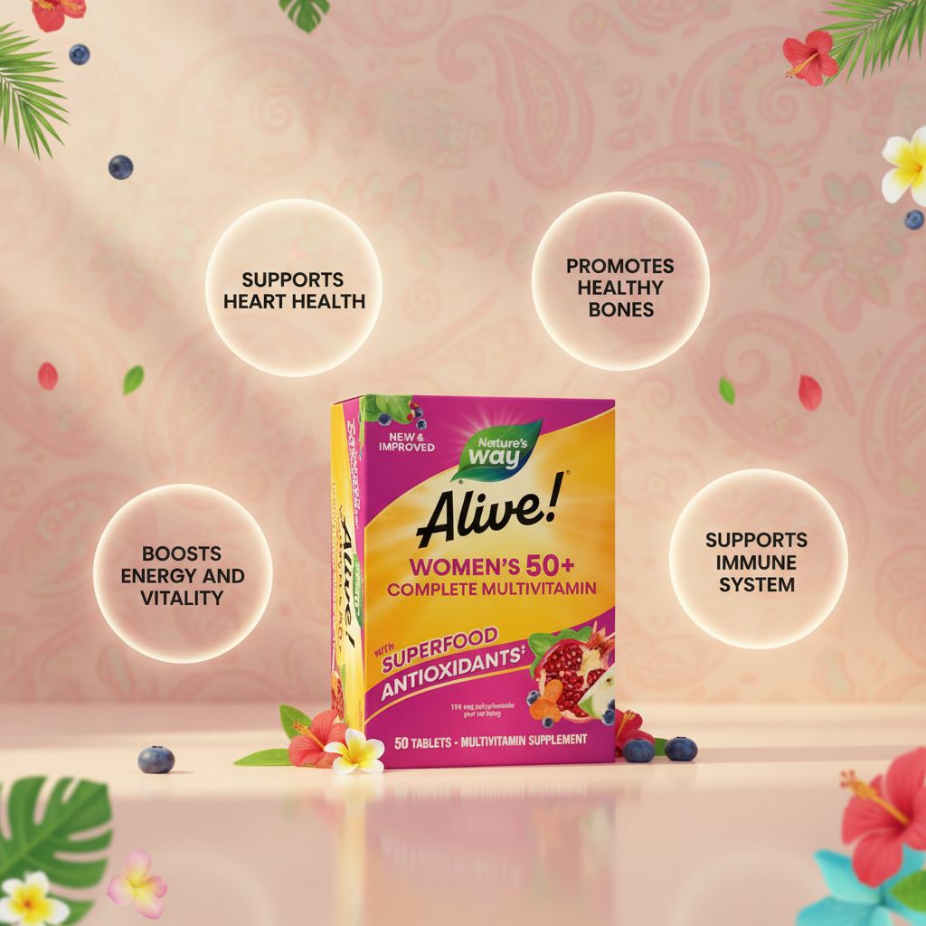 Nature’s Way Alive! Women’s 50+ Complete Multivitamin with Superfood Antioxidants - Image 5