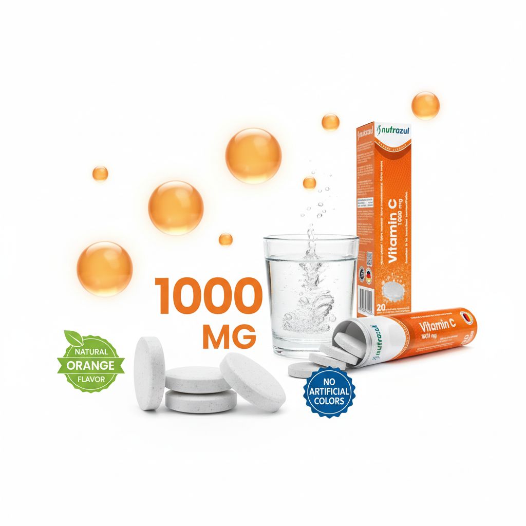 Nutrazul Vitamin C 1000mg Effervescent Tablets – Immune Support & Antioxidant - Image 4