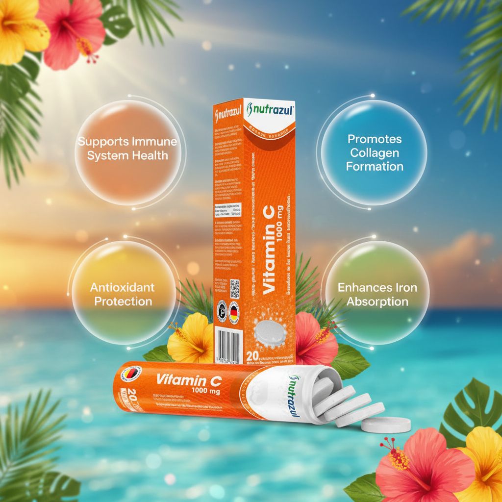 Nutrazul Vitamin C 1000mg Effervescent Tablets – Immune Support & Antioxidant - Image 2