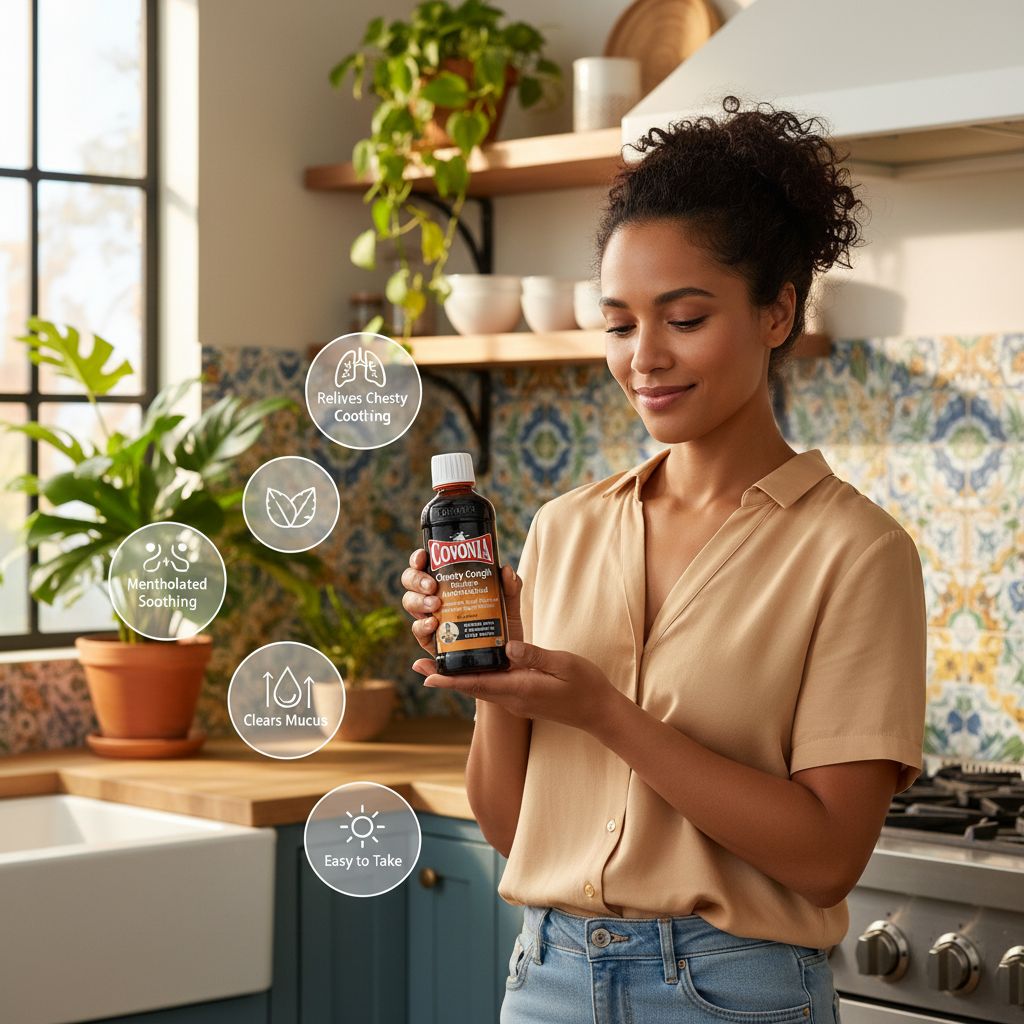 Covonia Chesty Cough Mixture Mentholated | Mucus Relief & Chest Congestion Syrup - Image 6