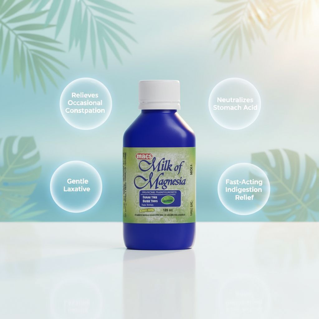 Mac's Milk of Magnesia 180 mL | Magnesium Hydroxide Antacid & Laxative | Constipation & Heartburn Relief - Image 6