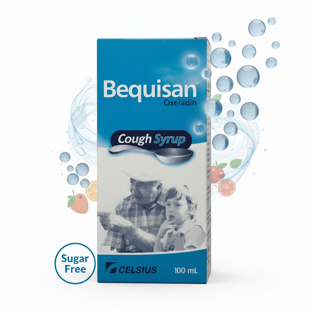 Bequisan Oxelattin Cough Syrup 100mL | Dry Cough Relief | Celsius Pharma - Image 4