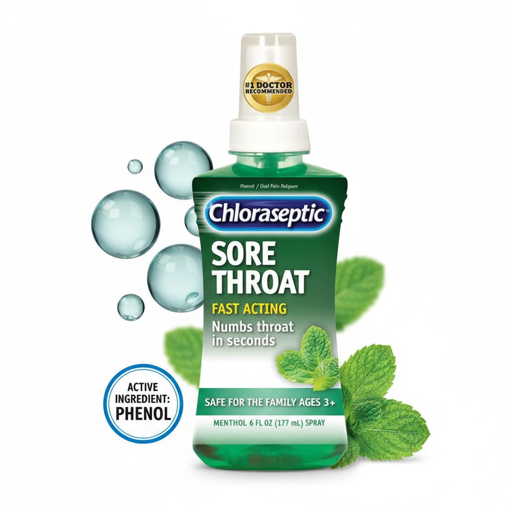 Chloraseptic Sore Throat Spray Menthol 177ml | Fast Acting Throat Numbing Relief | Family Use Ages 3+ - Image 5