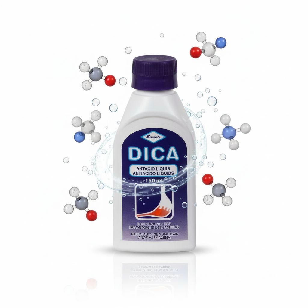 DICA Antacid Liquid 150 mL | Fast Relief for Heartburn, Acid Indigestion & Upset Stomach - Image 5