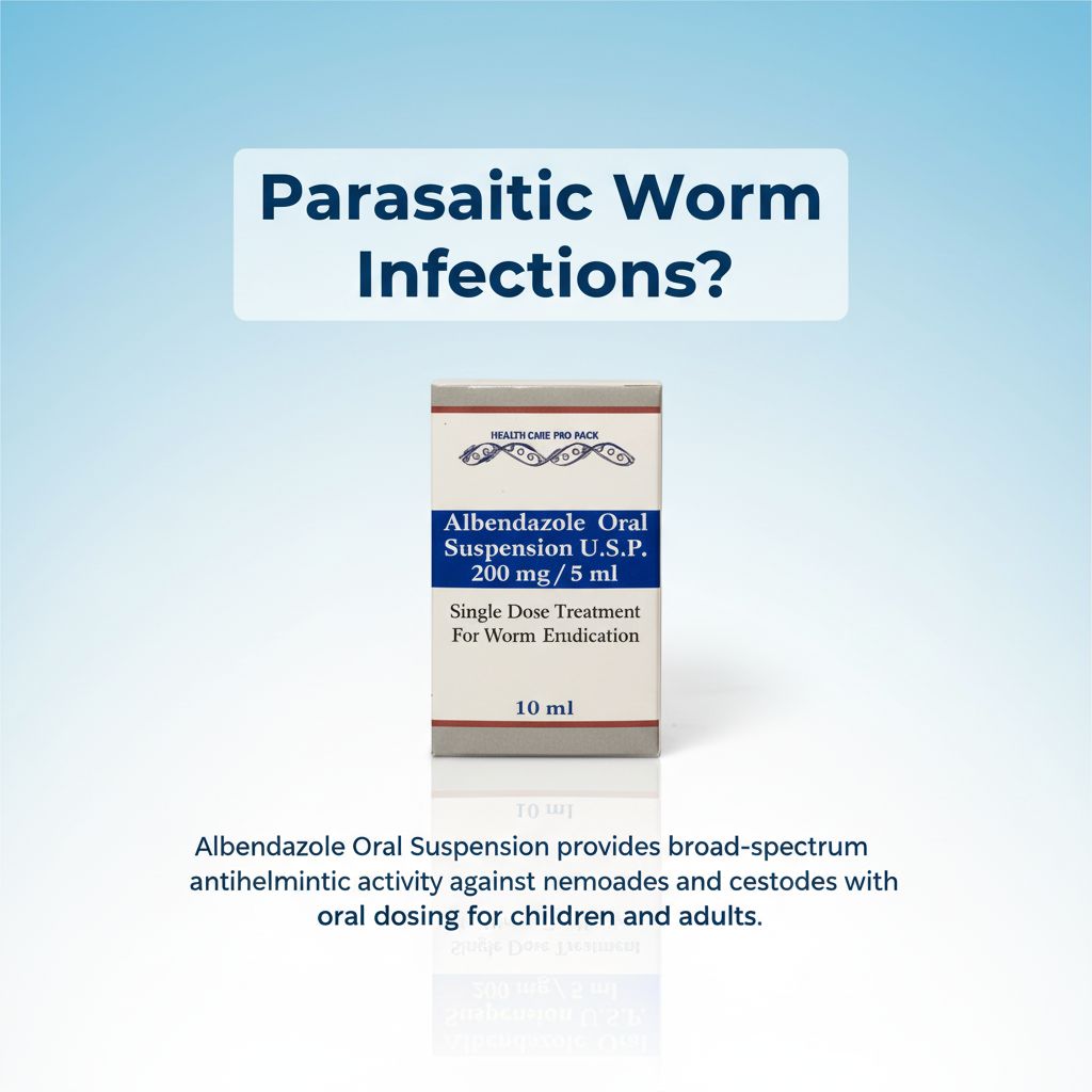 Albendazole Oral Suspension USP 200 mg/5 mL 10 mL | Single Dose Deworming Treatment - Image 4