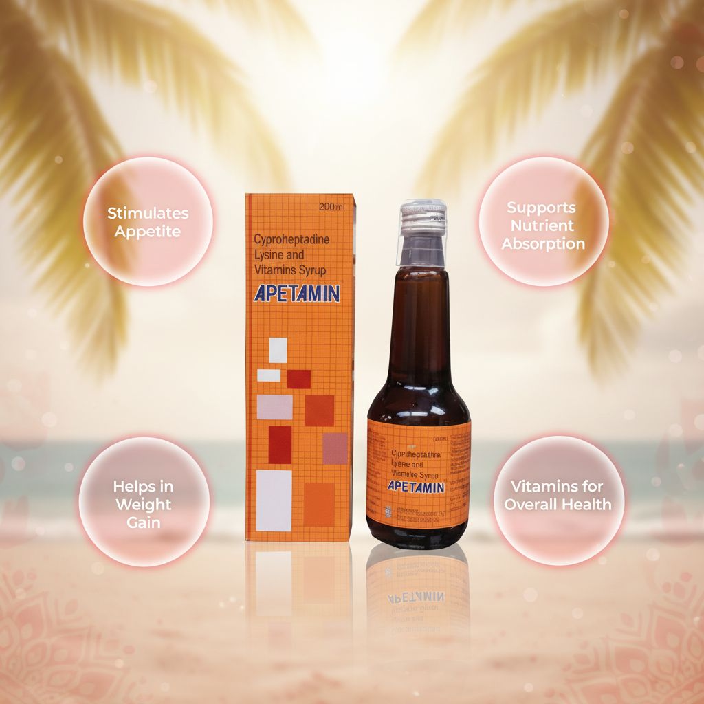 Apetamin Cyproheptadine, Lysine & Vitamins Syrup 200mL – Prescription Appetite Support - Image 6