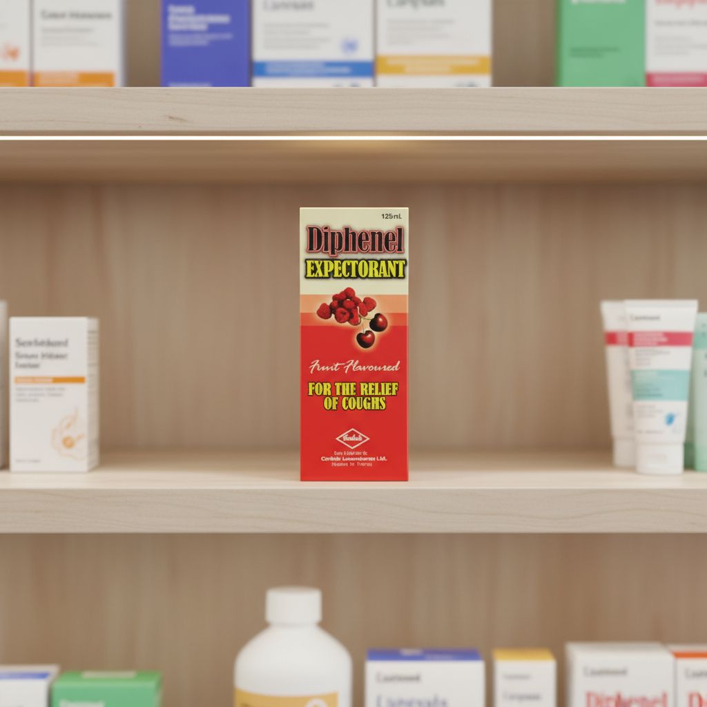Diphenel Expectorant 125 mL | Relief of Coughs | Fruit Flavoured Expectorant Syrup - Image 3