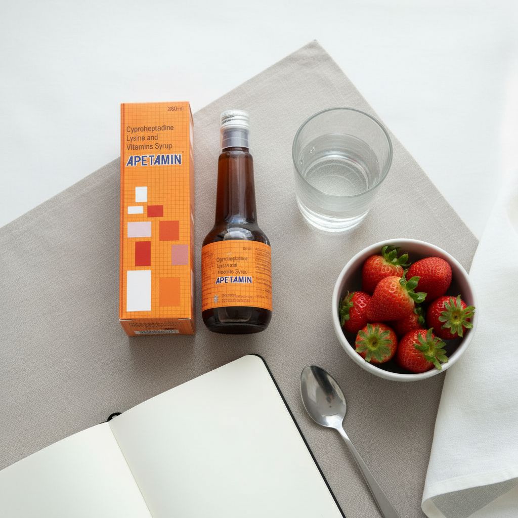 Apetamin Cyproheptadine, Lysine & Vitamins Syrup 200mL – Prescription Appetite Support - Image 4