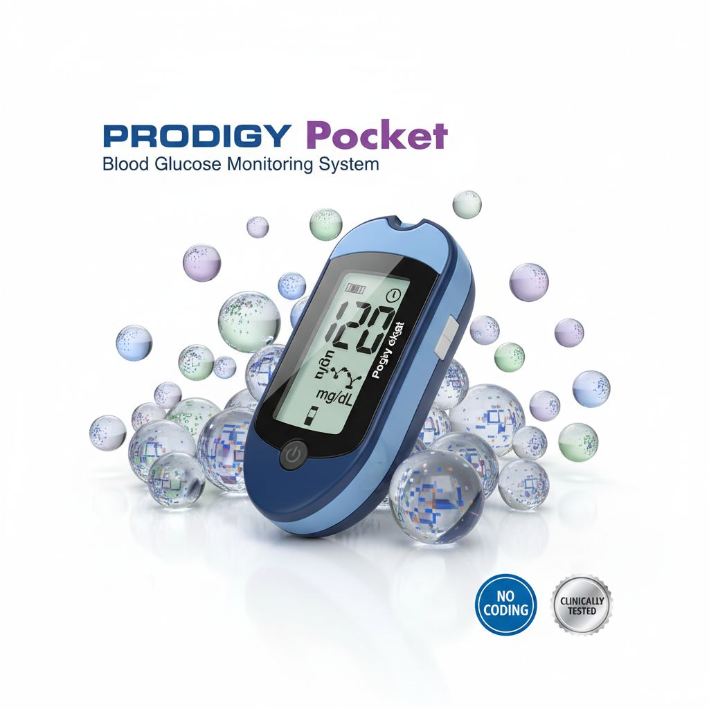 Prodigy Pocket Blood Glucose Meter | No Coding Portable Diabetes Monitor - Image 7