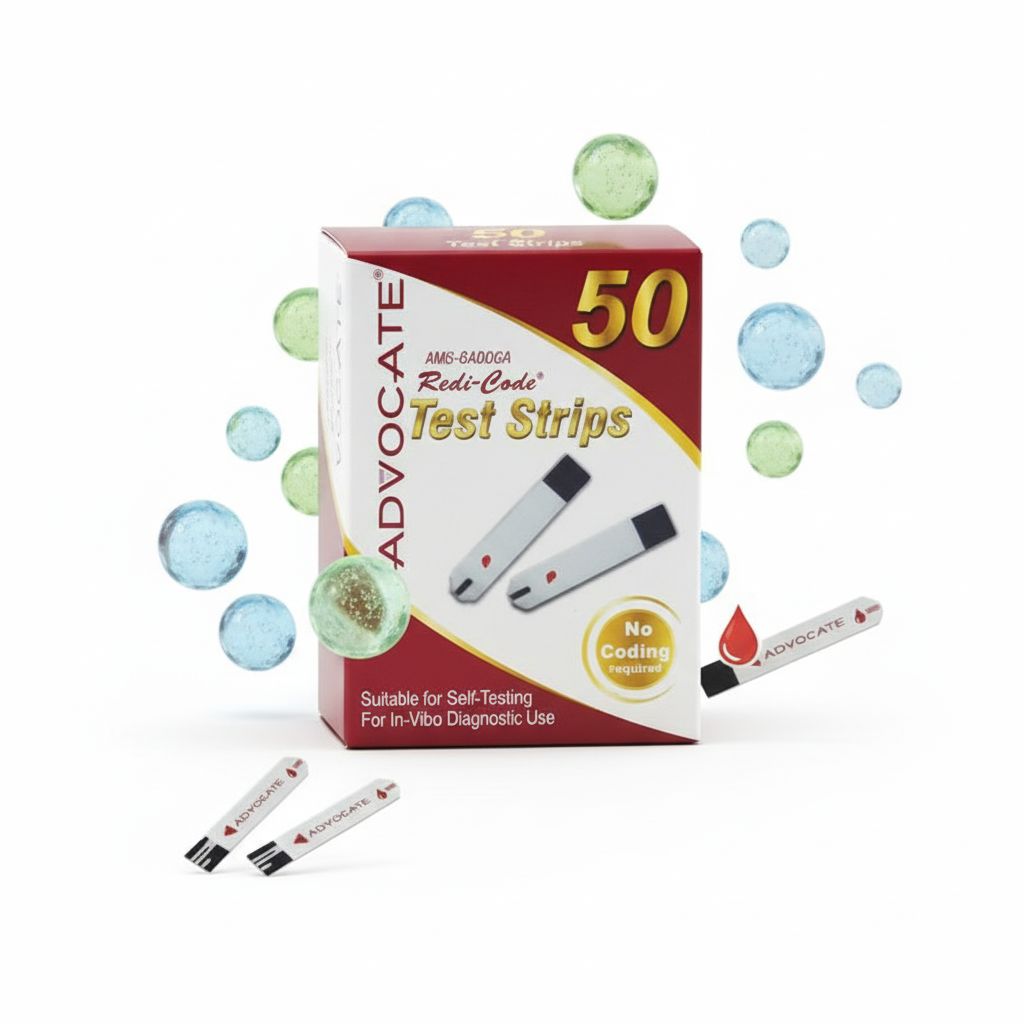 Advocate Redi-Code Blood Glucose Test Strips | No Coding Accurate Diabetes Testing - Image 5