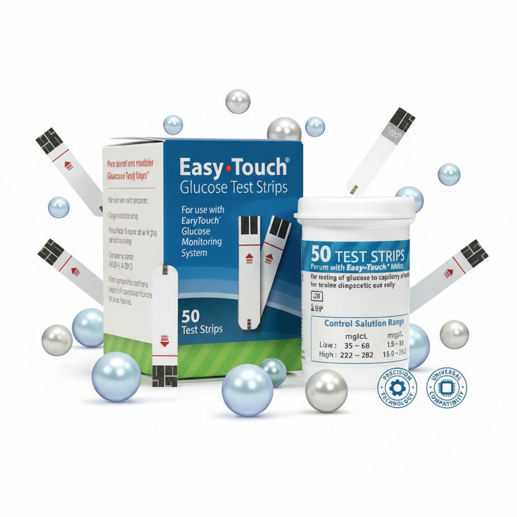 Easy Touch Glucose Test Strips 50 Pack | Accurate Blood Sugar Testing Strips - Image 3