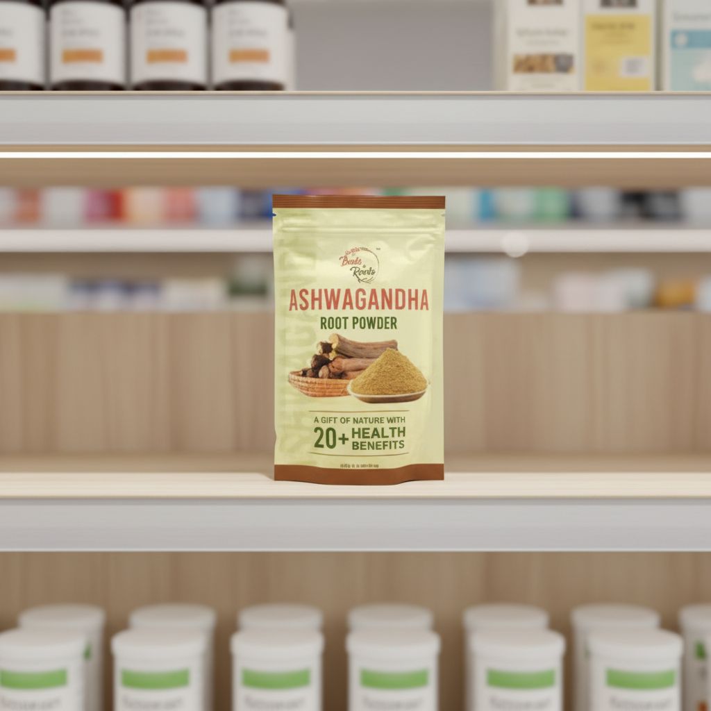Buds & Roots Ashwagandha Root Powder – Natural Stress Relief & Wellness Support - Image 3