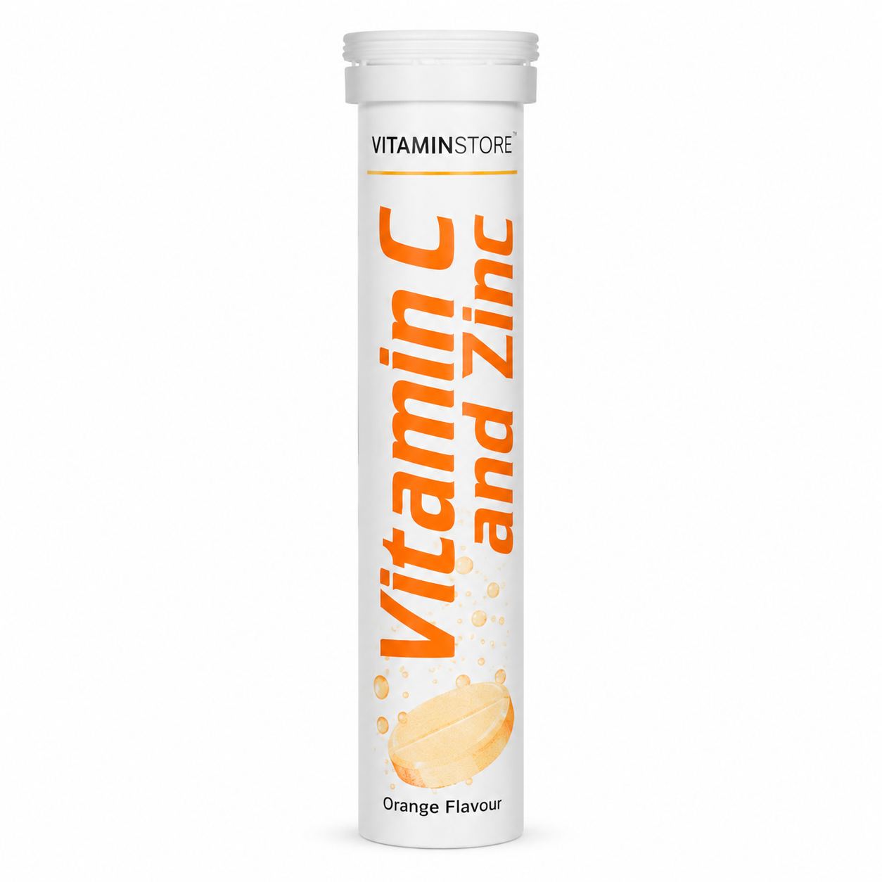 VitaminStore Vitamin C + Zinc Effervescent Tablets – Immune Support Drink