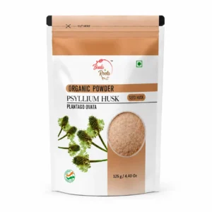 Buds & Roots Organic Psyllium Husk Powder | Natural Soluble Fiber Supplement