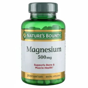 Nature’s Bounty Magnesium 500 mg Tablets for Bone & Muscle Health