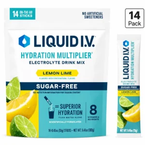 Liquid I.V. Hydration Multiplier Sugar-Free Lemon Lime Electrolyte Drink Mix 14 Sticks