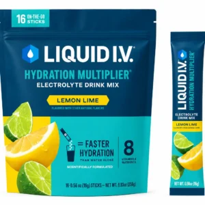 Liquid I.V. Hydration Multiplier Lemon Lime Electrolyte Drink Mix 16 Sticks