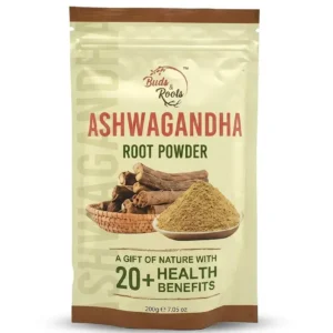 Buds & Roots Ashwagandha Root Powder – Natural Stress Relief & Wellness Support